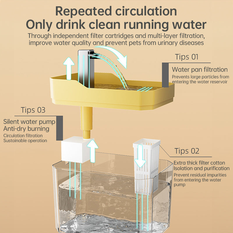 Automatic water fountain